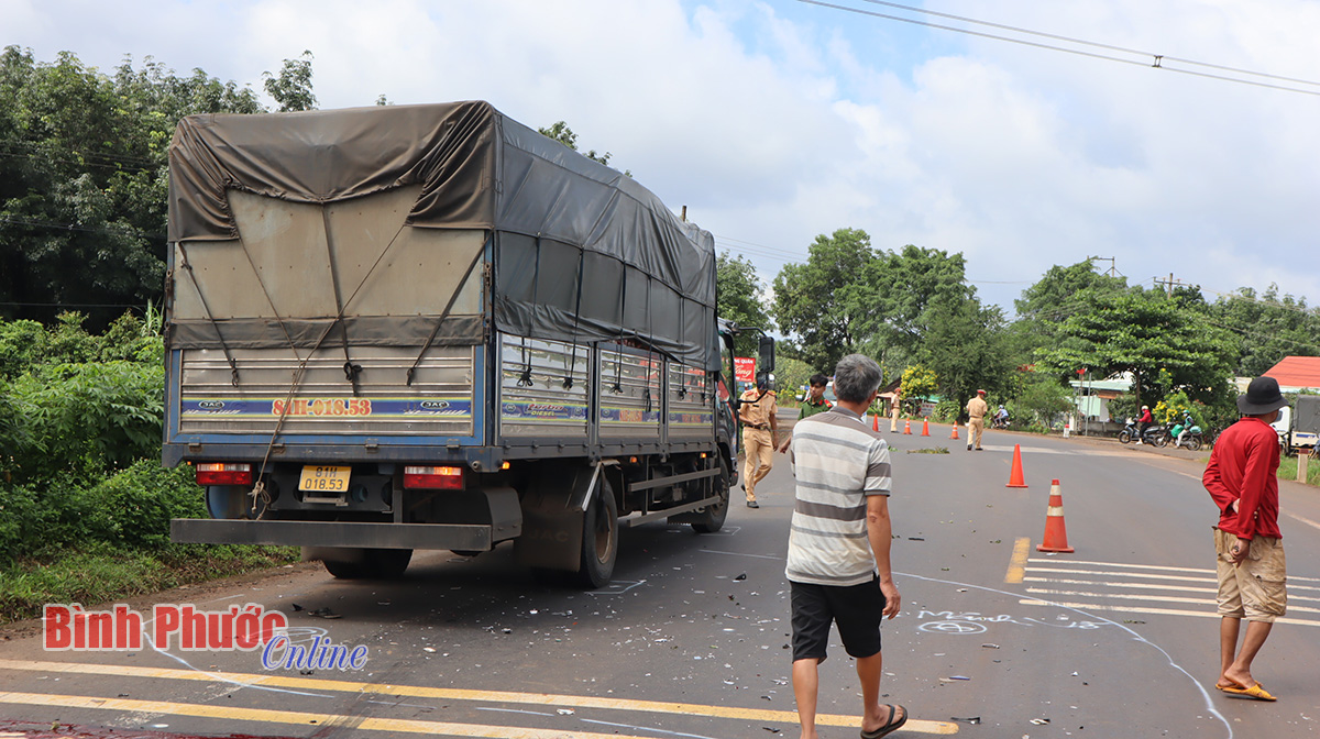 Bình Phước: Va chạm xe, cụ ông tử vong