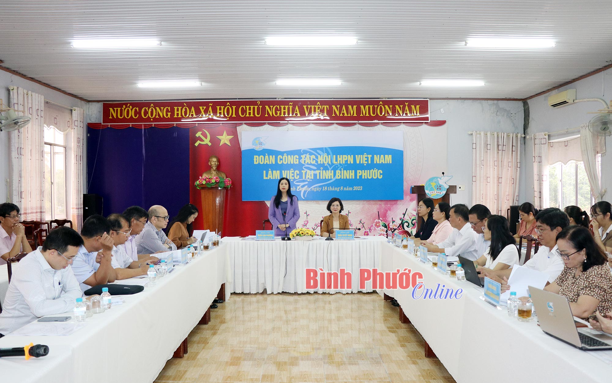 Trung ương Hội Liên hiệp Phụ nữ Việt Nam làm việc tại Bình Phước