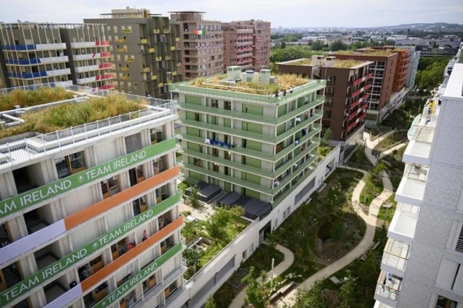 Khu vực làng vận động viên Olympic. (Nguồn: UPI) lang olympic.jpg