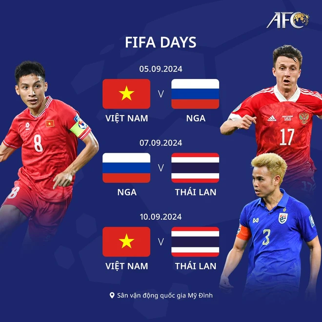Lịch thi đấu Giải Giao hữu Quốc tế LPBank Cup 2024. (Ảnh: AFC) 455965450_1060370885458995_3813389415382242045_n.jpg