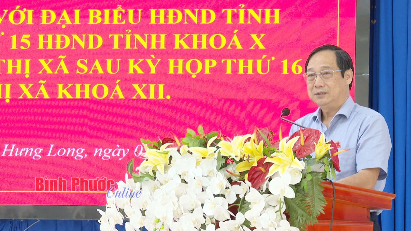 Đại biểu HĐND tỉnh tiếp xúc cử tri Chơn Thành, Phú Riềng