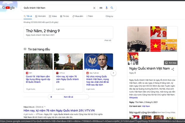 Google thay doi giao dien chao mung Quoc khanh Viet Nam hinh anh 2