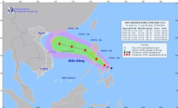 Xuất hiện bão Conson gần Biển Đông, có khả năng mạnh thêm