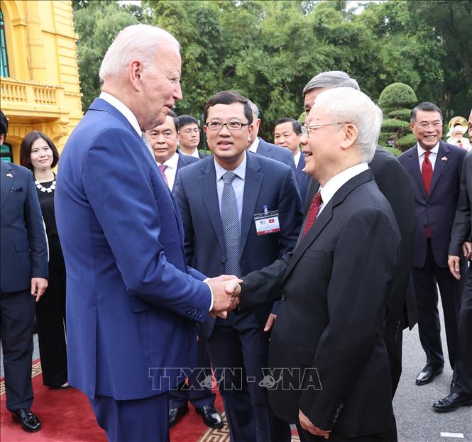 Lễ đón chính thức Tổng thống Hoa Kỳ Joe Biden thăm cấp Nhà nước tới Việt Nam