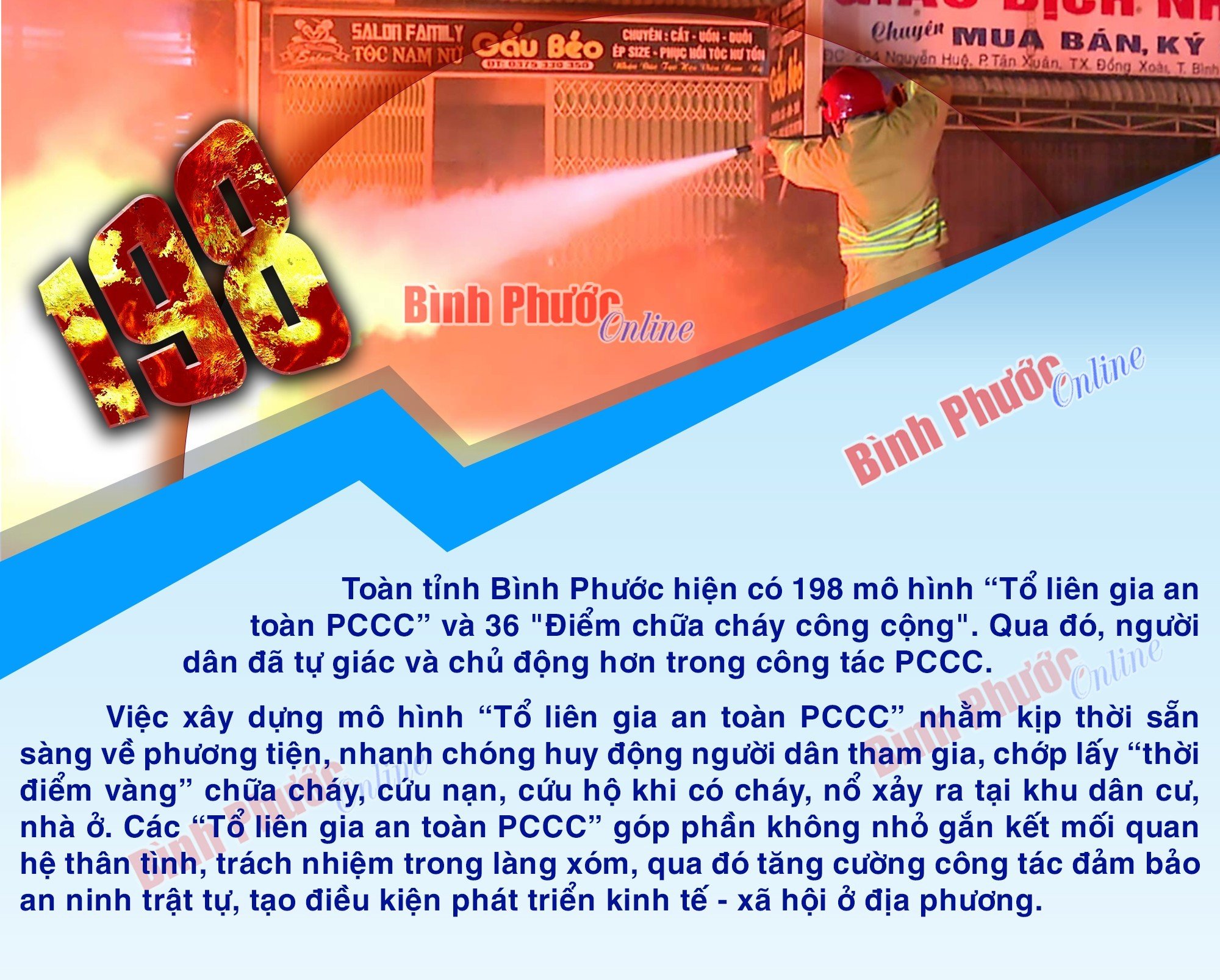 Toàn tỉnh Bình Phước có 198 Tổ liên gia an toàn PCCC