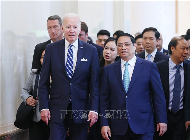 Thủ tướng Phạm Minh Chính hội kiến Tổng thống Hoa Kỳ Joe Biden