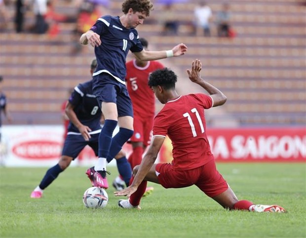 Vòng loại U23 châu Á 2024: U23 Guam và U23 Singapore chia điểm hình ảnh 1 Vong loai U23 chau A 2024: U23 Guam va U23 Singapore chia diem hinh anh 1