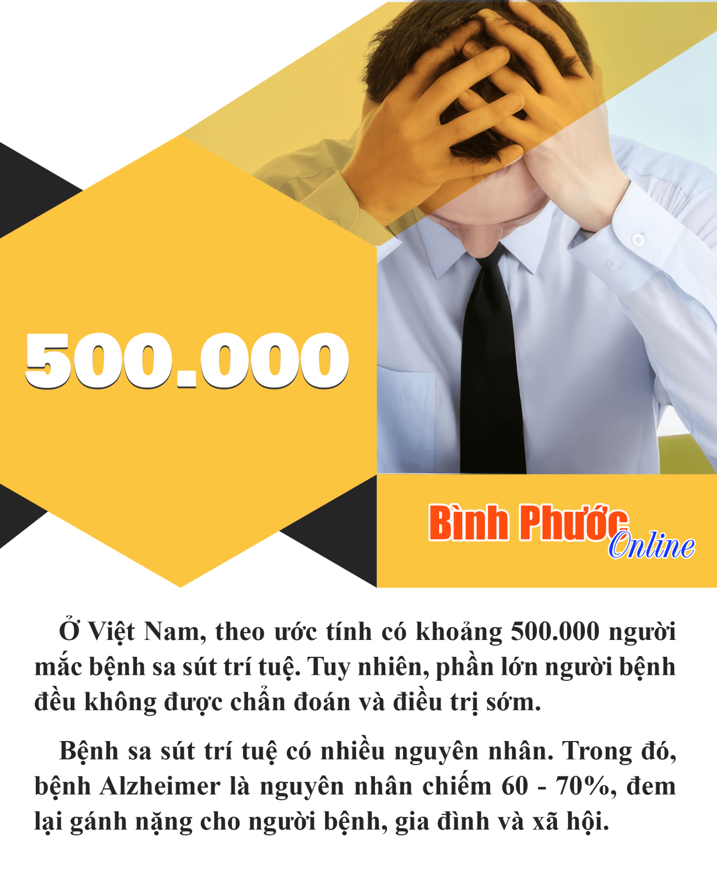 Việt Nam có khoảng 500.000 người bị sa sút trí tuệ