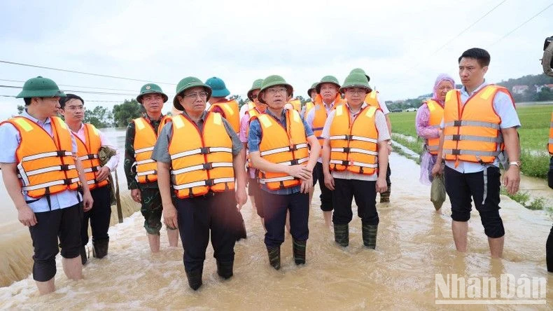 Tích cực khắc phục mưa lũ tại Bắc Giang