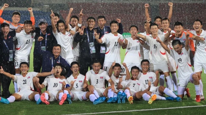 U20 Triều Tiên giành quyền dự Vòng chung kết U20 châu Á 2025. (Nguồn: AFC) U20 Trieu Tien.jpg