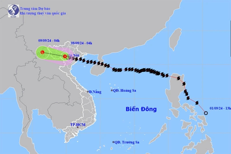 Bão số 3 suy yếu thành áp thấp nhiệt đới