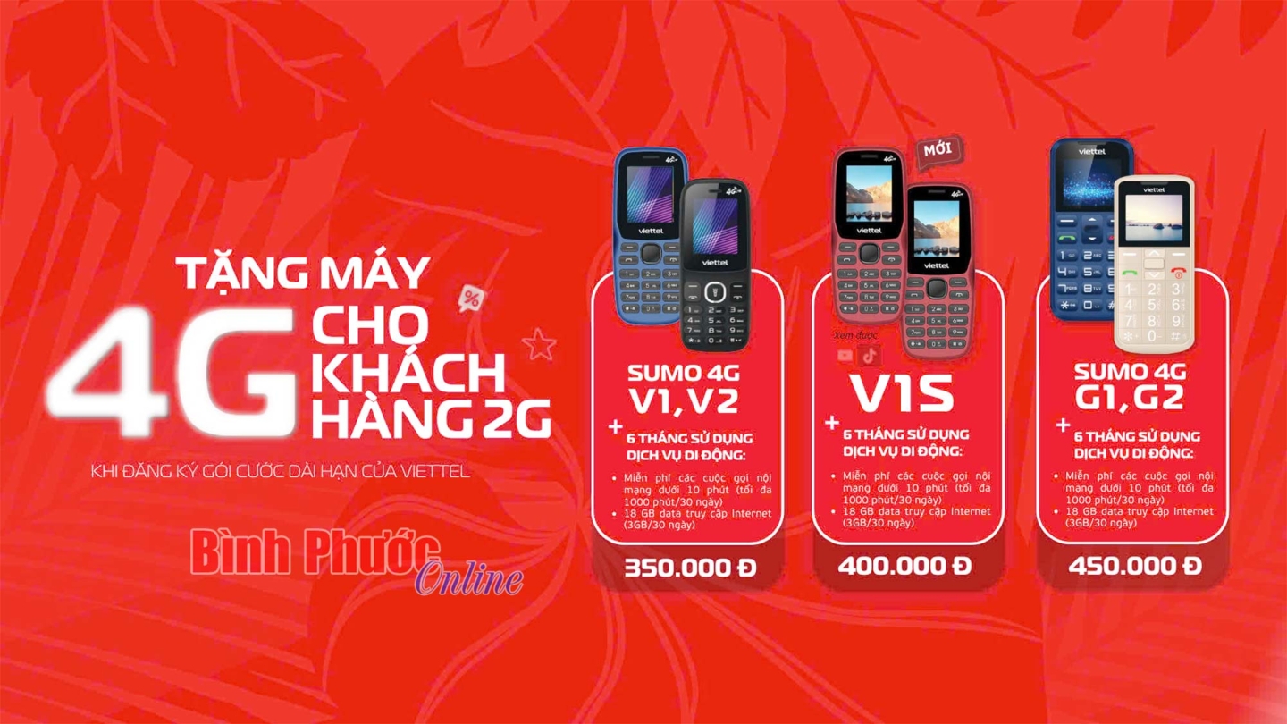 Viettel tặng điện thoại 4G miễn phí cho khách hàng