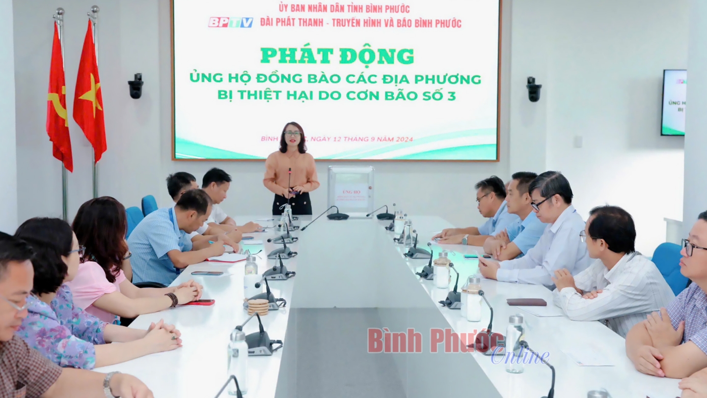 BPTV quyên góp ủng hộ đồng bào bị thiên tai