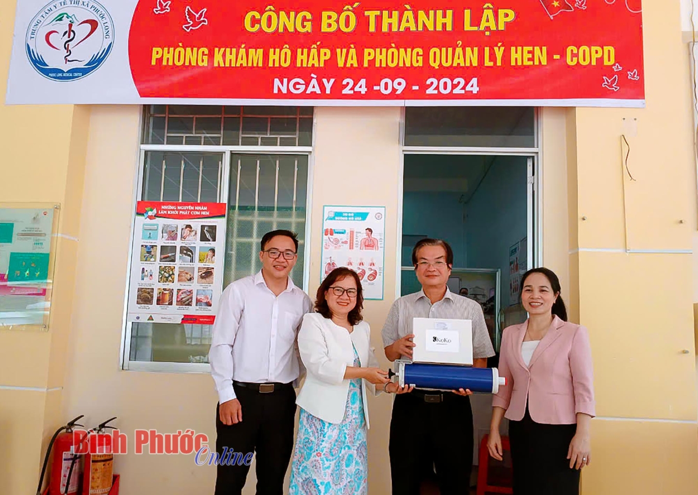 Thành lập phòng khám hô hấp, quản lý hen ở Phước Long