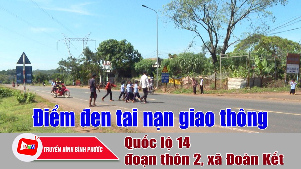 Ẩn họa tai nạn giao thông trên QL14 đoạn thôn 2, xã Đoàn Kết |BPTV