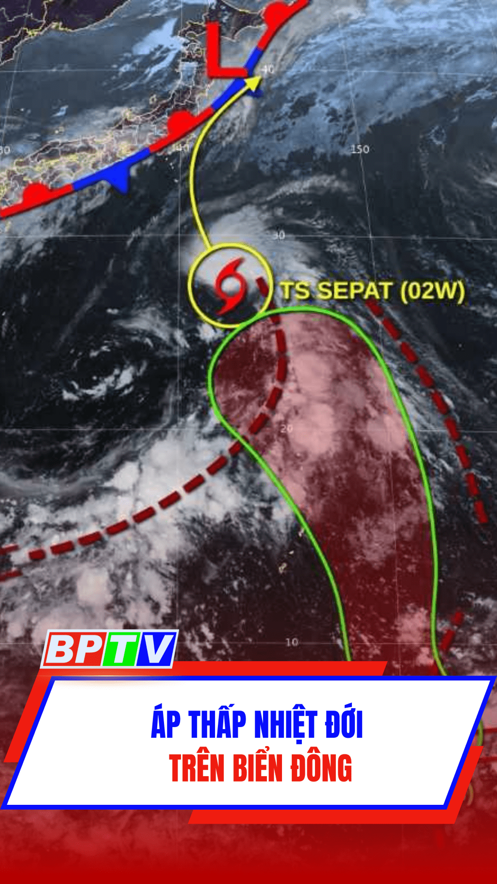 Áp thấp nhiệt đới trên biển Đông #shorts