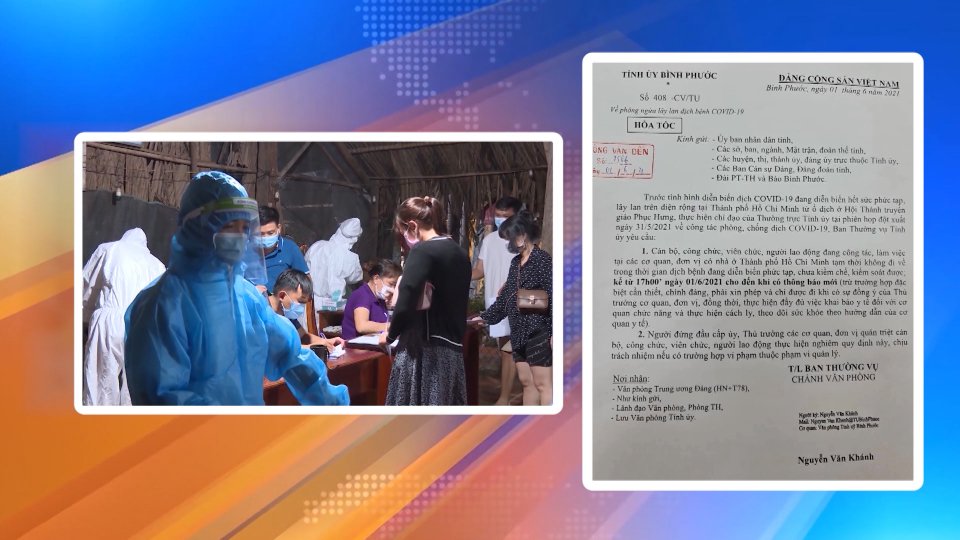 Bản tin Covid-19 ngày 1-6-2021: Bình Phước thực hiện các biện pháp cách bách trong phòng chống dịch