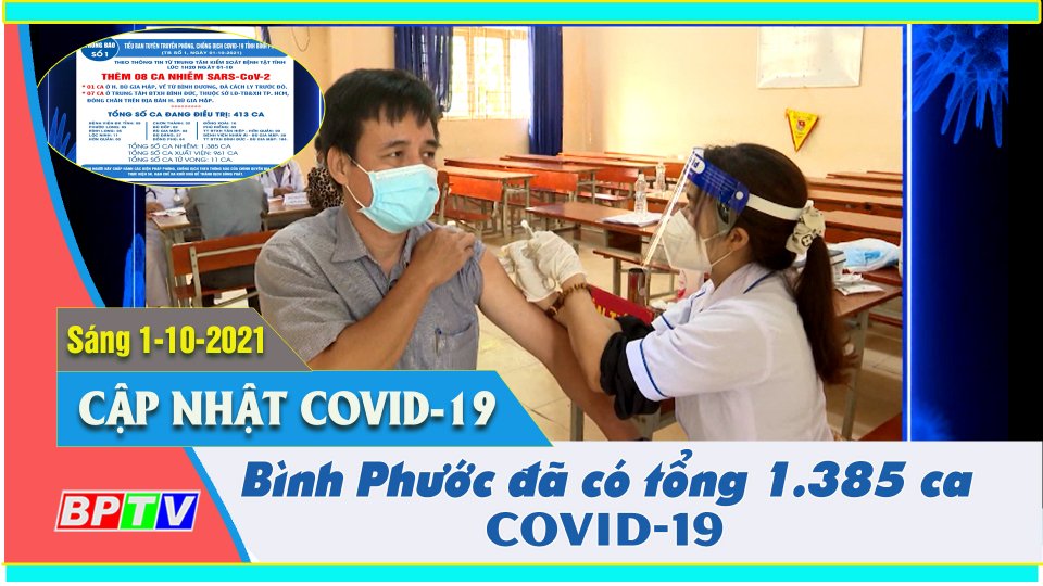 Bản tin Covid sáng 1-10-2021 |Bình Phước ghi nhận thêm 8 ca nhiễm SARS-CoV-2