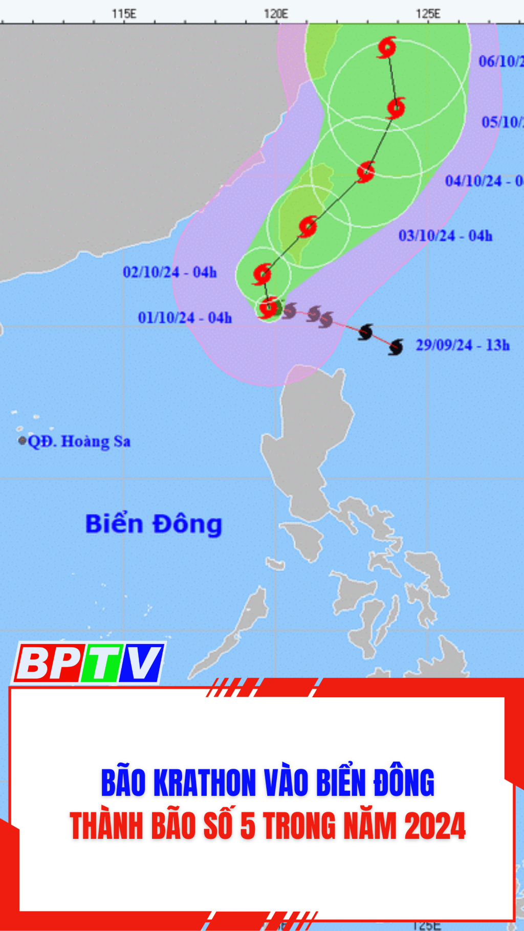 B&atilde;o Krathon v&agrave;o biển Đ&ocirc;ng, th&agrave;nh b&atilde;o số 5 trong năm 2024 #shorts