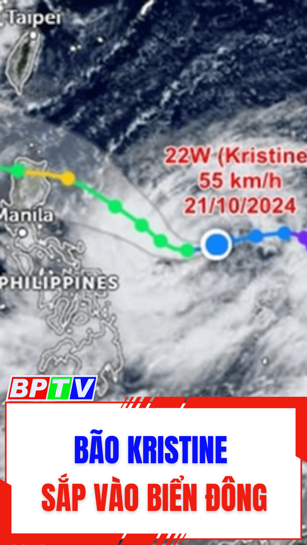 B&atilde;o Kristine sắp v&agrave;o Biển Đ&ocirc;ng #shorts