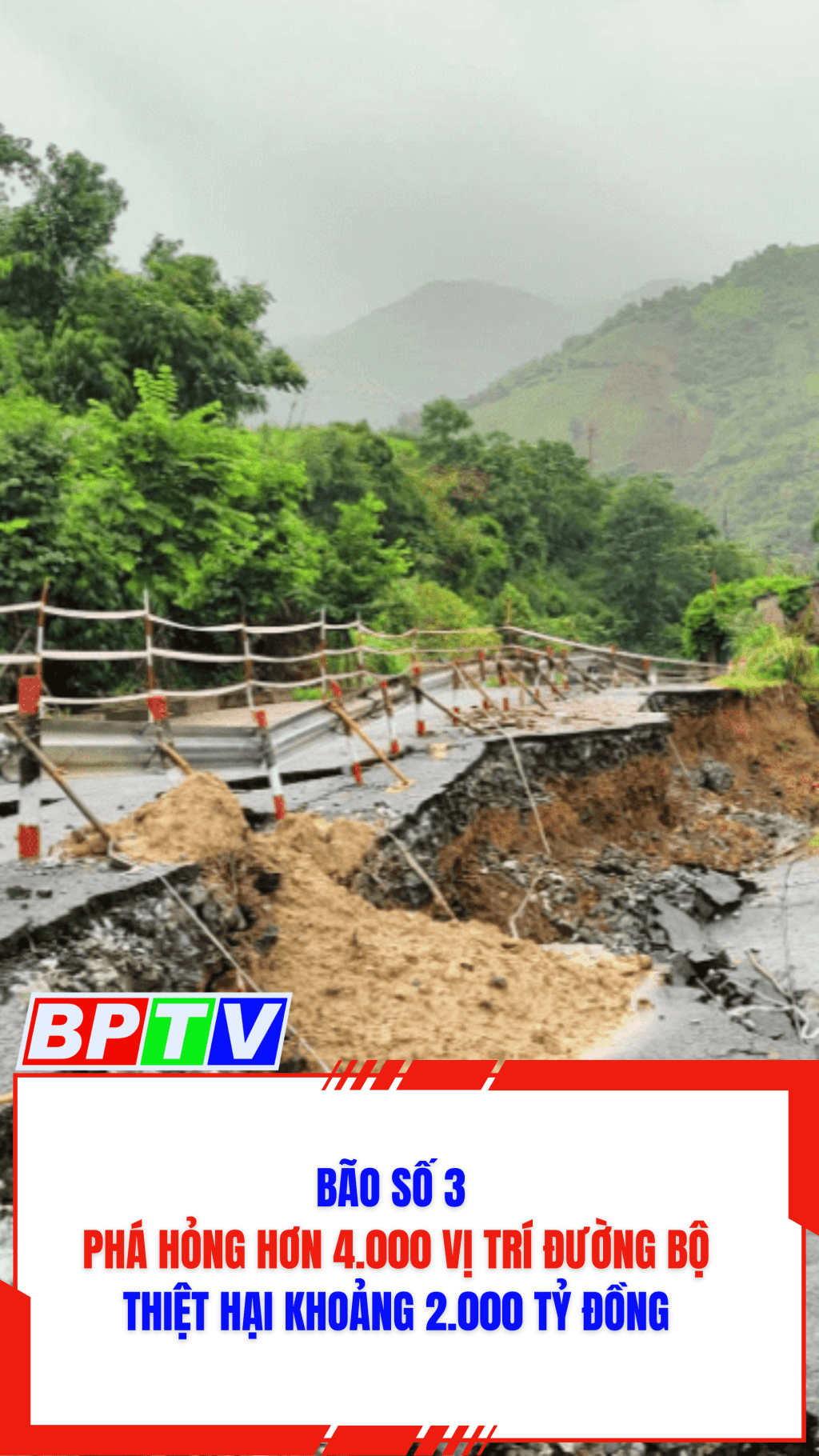 B&atilde;o số 3 ph&aacute; hỏng hơn 4.000 vị tr&iacute; đường bộ,thiệt hại khoảng 2.000 tỷ đồng #shorts