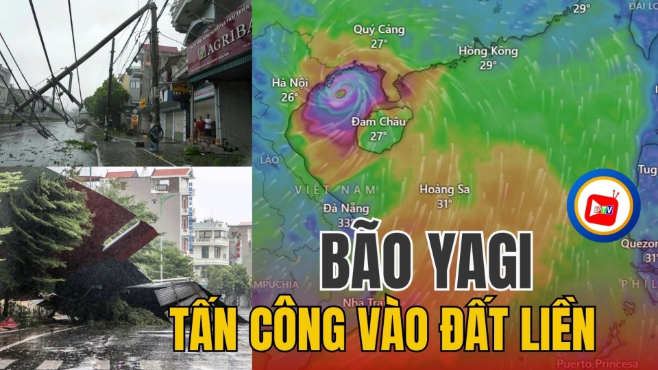 Bão số 3 tiếp tục đi sâu vào đất liền 