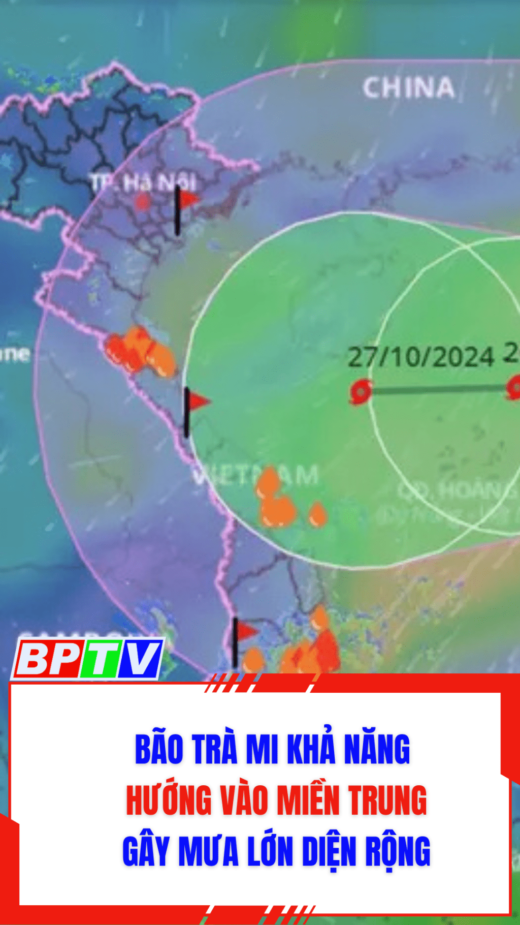 B&atilde;o Tr&agrave; Mi khả năng hướng v&agrave;o miền Trung, g&acirc;y mưa lớn diện rộng #shorts
