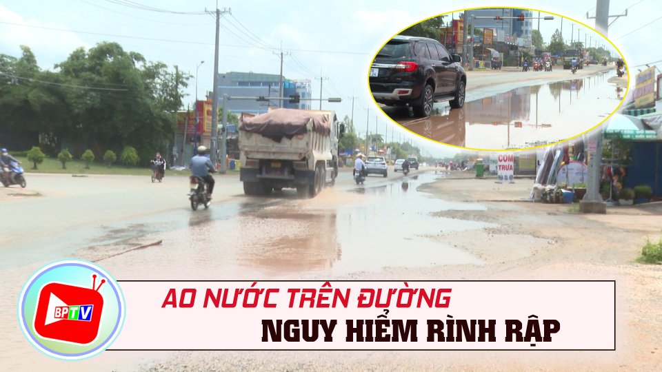 Bất an vì ao nước trên đường 