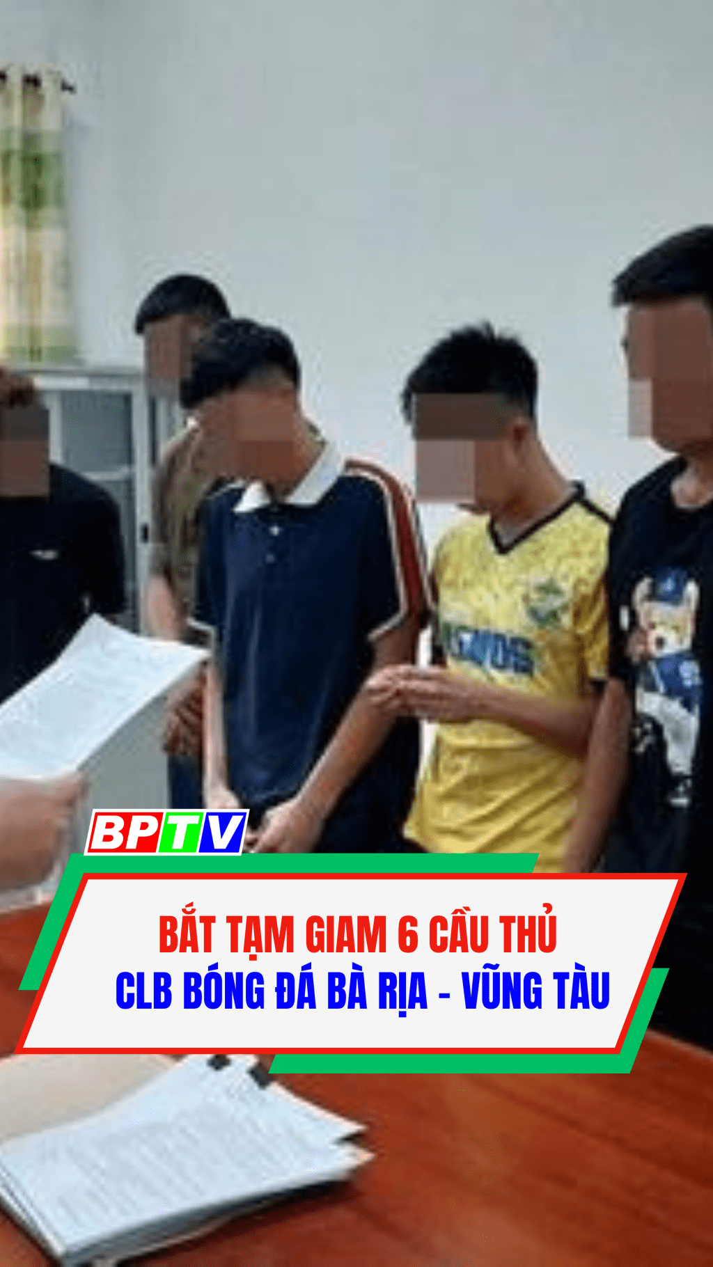 Bắt tạm giam 6 cầu thủ CLB B&oacute;ng đ&aacute; B&agrave; Rịa - Vũng T&agrave;u #shorts