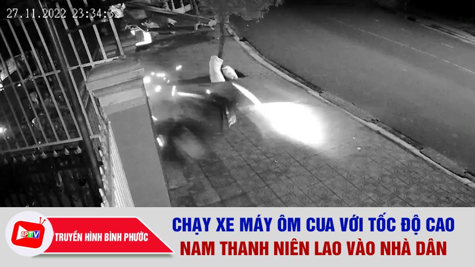 Bình Phước: Nam thanh niên chạy xe máy lao vào nhà dân, t.4 v.o.n.g sau đó |BPTV