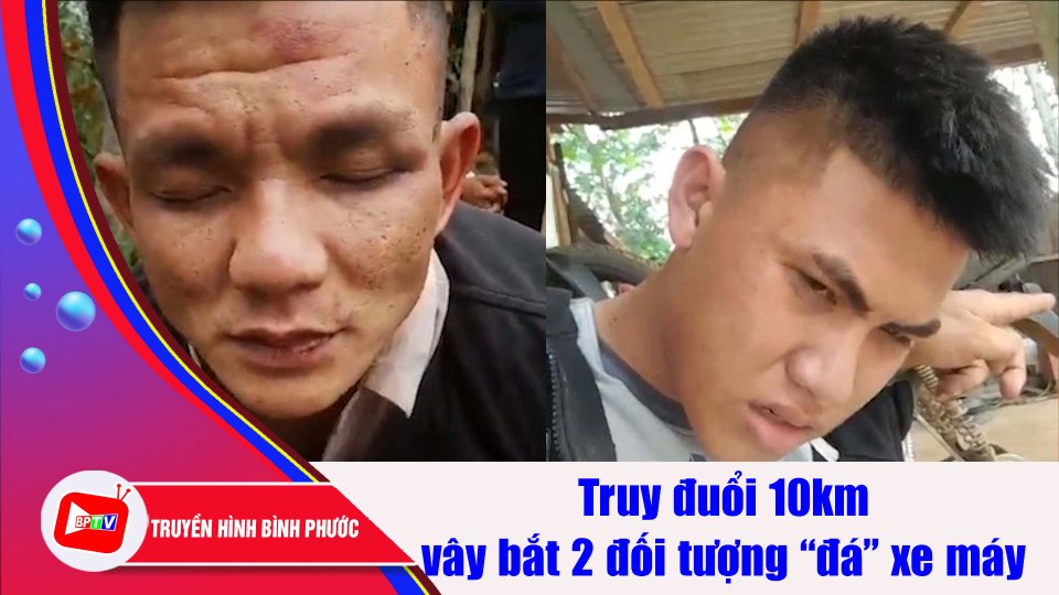 Bình Phước: Truy đuổi hơn 10 km, bắt 2 đối tượng liên tiếp trộm 3 xe máy |BPTV
