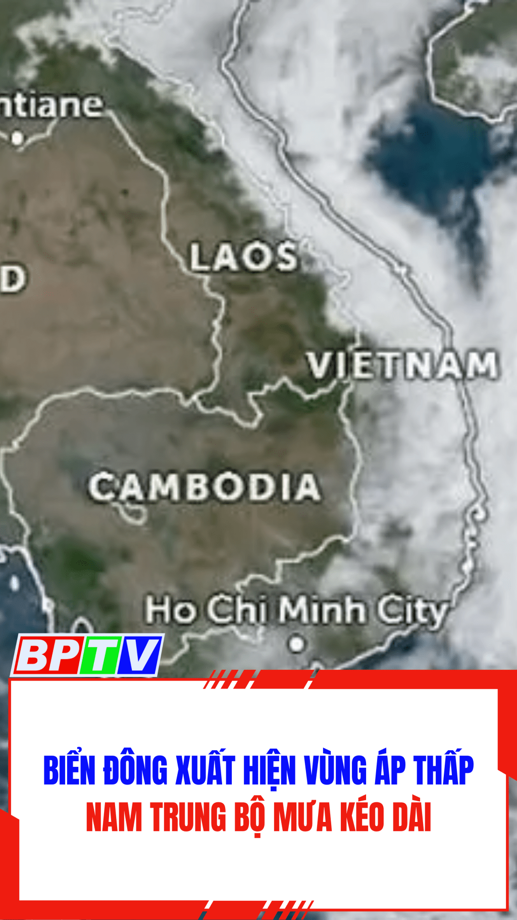 Biển Đông xuất hiện vùng áp thấp, Nam Trung Bộ mưa kéo dài #shorts