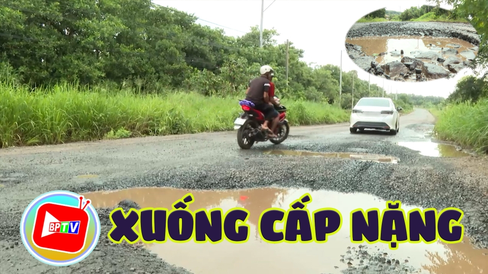 Bình Phước: Đường ĐT.759 xuống cấp nặng