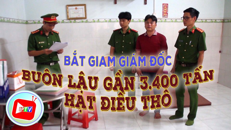 Bình Phước: Khởi tố, bắt tạm giam giám đốc buôn lậu gần 3.400 tấn hạt điều thô 