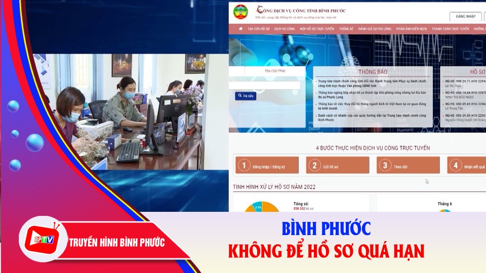 Bình Phước quyết tâm không để hồ sơ chuyển qua trạng thái quá hạn |BPTV