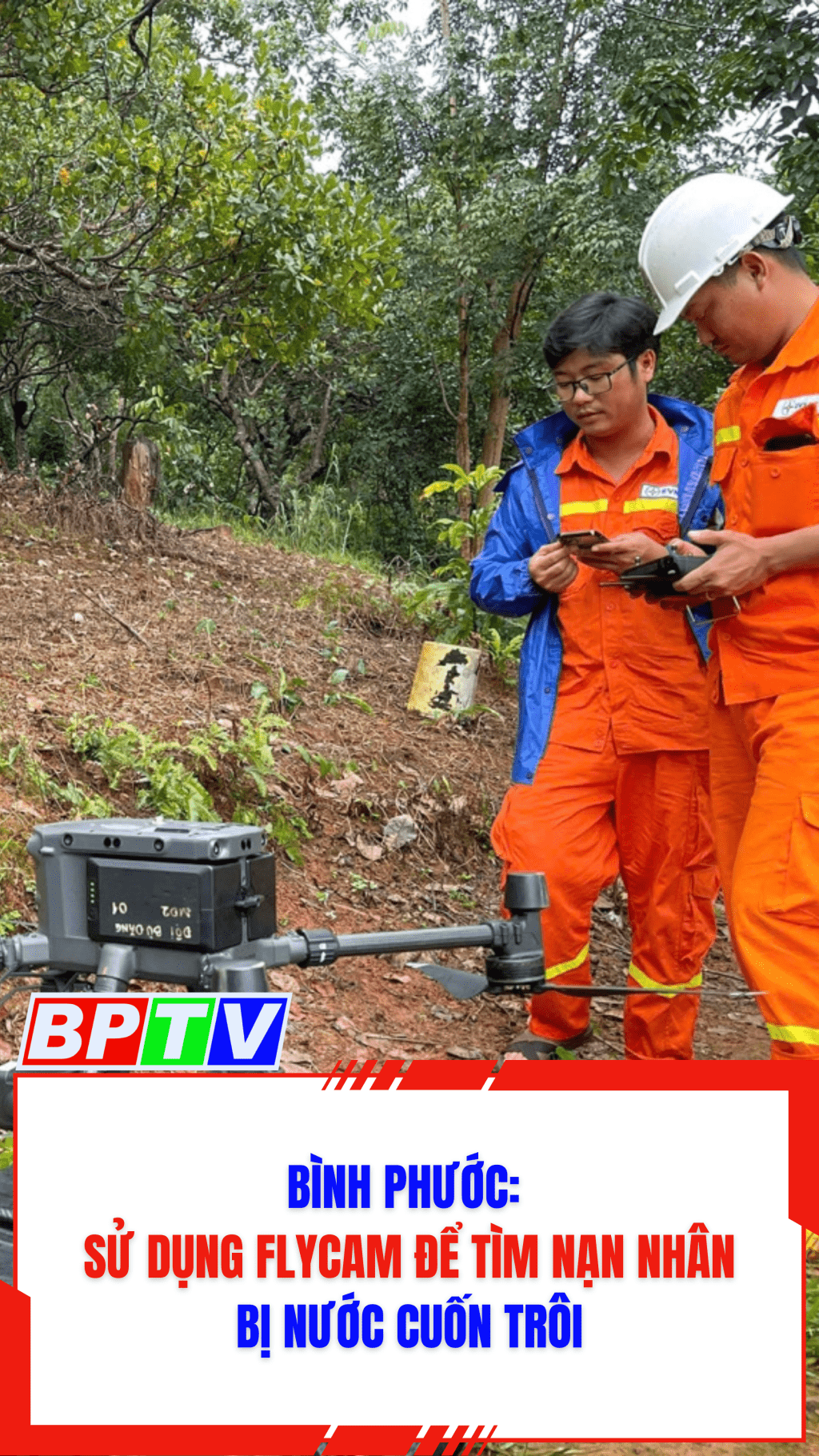 B&igrave;nh Phước: Sử dụng flycam để t&igrave;m nạn nh&acirc;n bị nước cuốn tr&ocirc;i #shorts