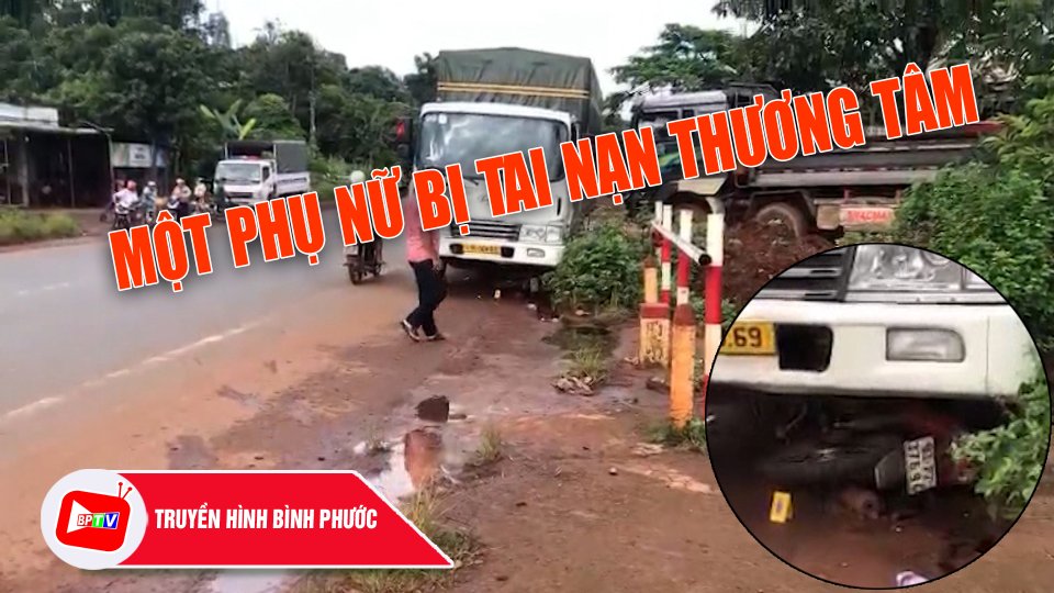 Bình Phước: Xe tải lao dốc cuốn xe máy vào gầm, một người t.ử v.o.n.g |BPTV