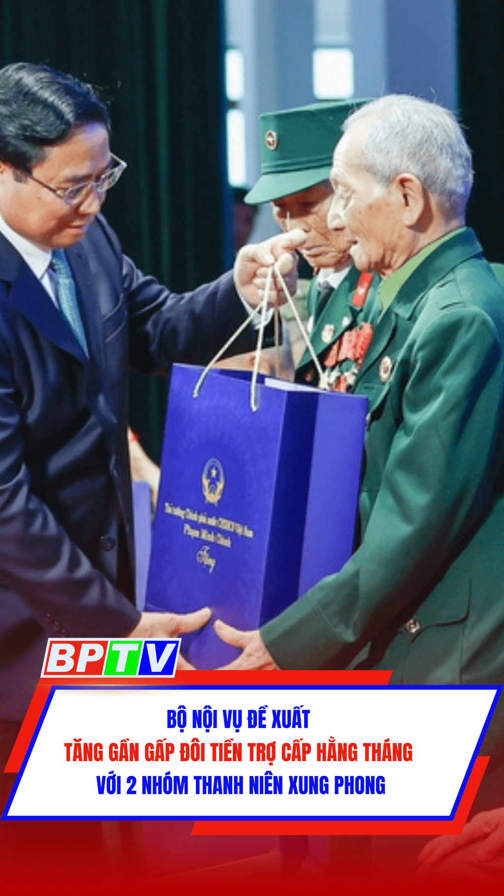 Bộ Nội vụ đề xuất tăng gần gấp đôi tiền trợ cấp hằng tháng với 2 nhóm thanh niên xung phong #shorts