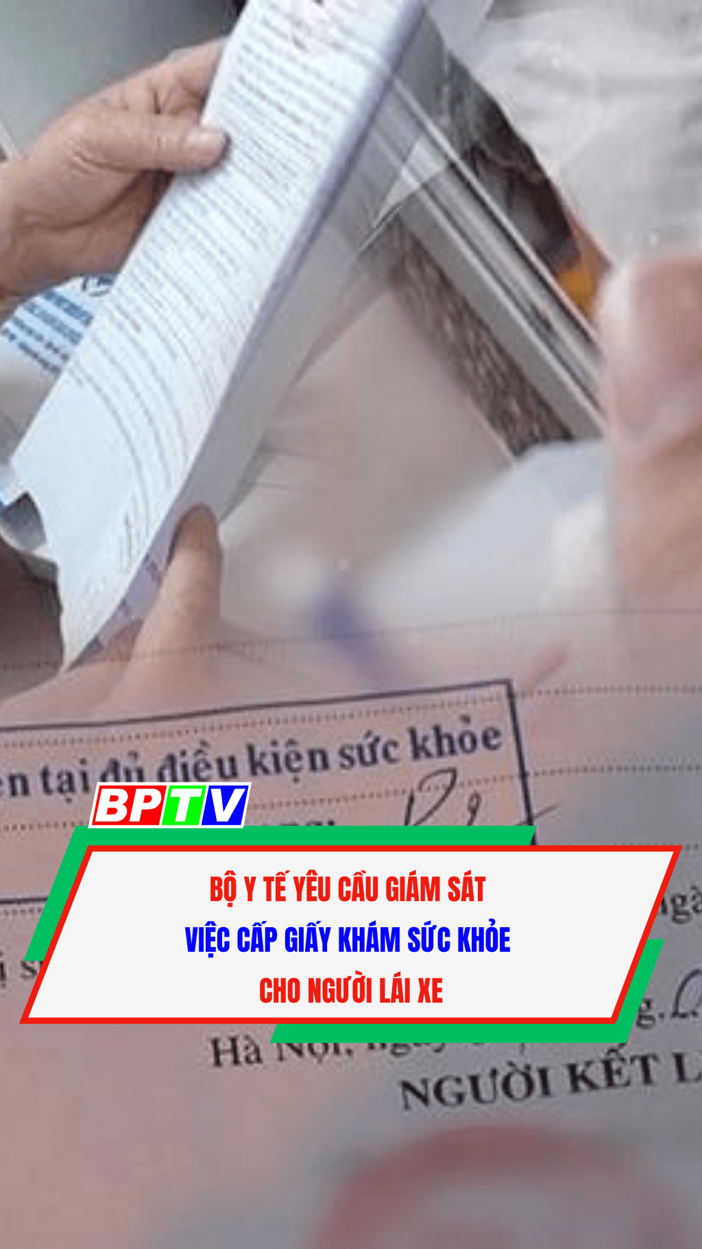 Bộ Y tế y&ecirc;u cầu gi&aacute;m s&aacute;t việc cấp giấy kh&aacute;m sức khỏe cho người l&aacute;i xe #shorts