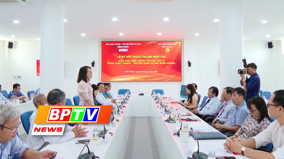BPTV NEWS 11-6-2023: Binh Phuoc TV signs cooperative agreement with Academy of Politics | BPTV