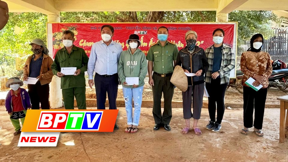 BPTV News 19-1-2022: Tet gifts sent to improvised residents in Bu Gia Map district