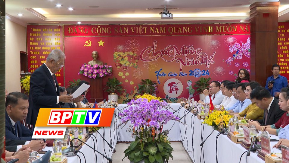 BPTV NEWS 29-1-2024: Cambodian delegations pay Tet visit to Binh Phuoc province