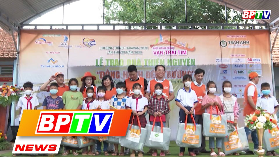 BPTV NEWS 6-5-2022: Business Club presents gifts to disadvantaged students in Hon Quan district