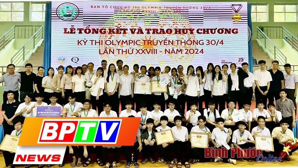 BPTV NEWS 9-4-2024: Binh Phuoc wins 110 medals at Olympics