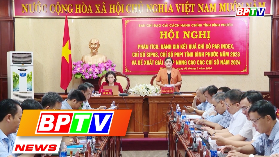 BPTV NEWS 9-5-2024: Binh Phuoc ranks 2nd in Southeast region in Public Administration Reform