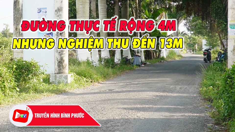 Cà Mau: Điều tra vụ đường thực tế rộng 4m nhưng nghiệm thu lên đến 13m |BPTV