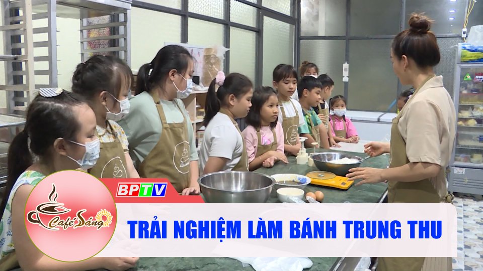 Đầu bếp nhí trải nghiệm làm bánh trung thu |Cà phê sáng 31-8-2022 ||BPTV