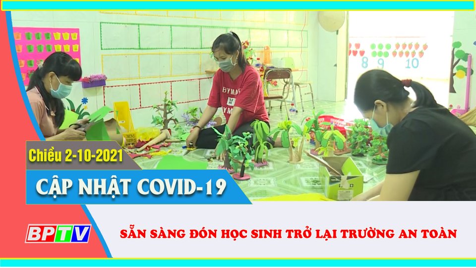 Các trường mầm non Bình Phước sẵn sàng đón học sinh trở lại |Covid-19 chiều 2-10 |BPTV