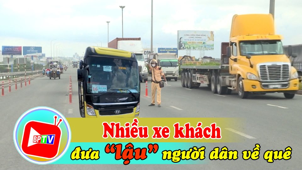 Cảnh báo nhiều xe ô tô khách chở "chui" người từ TP. Hồ Chí Minh về quê |Tin tức 100 độ |BPTV