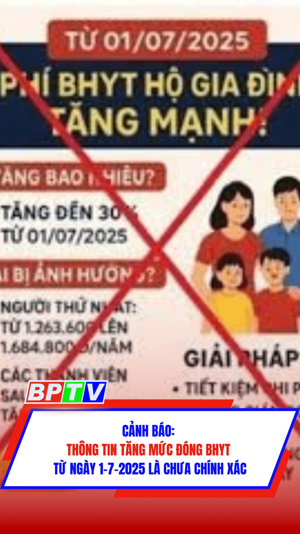 Cảnh báo: Thông tin tăng mức đóng BHYT từ ngày 1-7-2025 là chưa chính xác #shorts